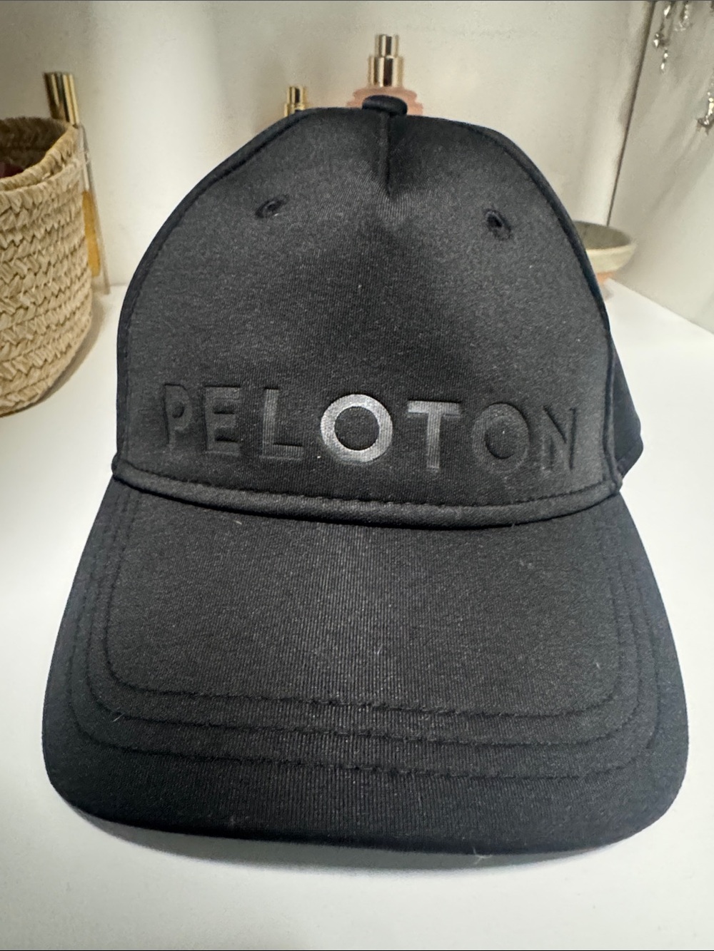 Peloton Black Branded Cap with Subtle Interior Labeling